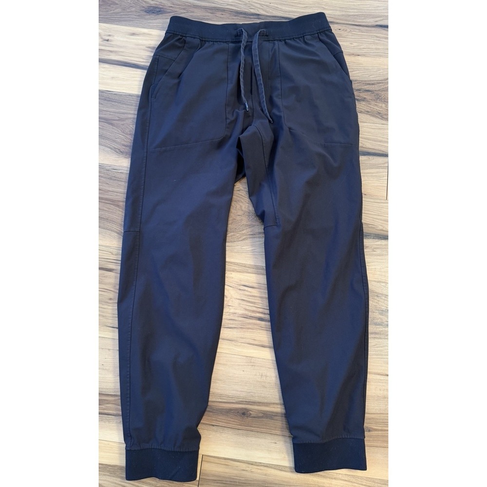 Lululemon Black Jogger Pants Womens Large Athletic Tapered Stretch